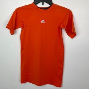Boys Adidas Dri-Fit Shirt Color Orange Size Large 14-16